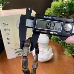 [LIVE] Vòng tay trầm hương Kỳ Hải Nam Tâm Kỳ Dầu dạng trụ trúc thô 9-10li 028