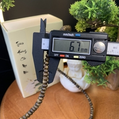 Vòng tay trầm hương Kỳ Hải Nam hạt nút tròn - hạt bàn tính chuỗi 168 hạt 6li đẹp dầu nặng gram 049