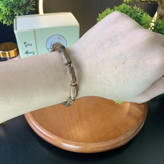 Vòng trầm hương Kalimantan Indonesia cận chìm 7-8 li hạt thô thơm thanh nhẹ nhàng #0006