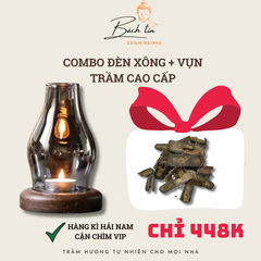 [WEB] Combo đèn xông + vụn cao cấp trầm hương nhiều dầu