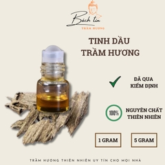 Tinh dầu trầm hương nguyên chất Bách Tín thiên nhiên liệu pháp mùi hương, hỗ trợ giấc ngủ 1-5gram