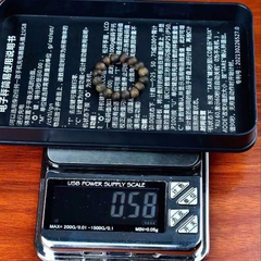 Nhẫn trầm hương Kì Hải Nam hạt tròn 4mm Bách Tín Trầm Hương