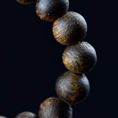 Nhẫn trầm hương Kì Hải Nam hạt tròn 4mm Bách Tín Trầm Hương