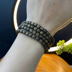 Vòng tay trầm hương Kì Hải Nam cận chìm vòng dài 138 hạt đeo cổ đeo tay 5mm 12gram thơm mạnh 036