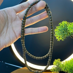 Vòng tay trầm hương Kì Hải Nam cận chìm vòng dài 138 hạt đeo cổ đeo tay 5mm 12gram thơm mạnh 036