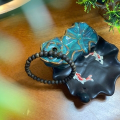 Vòng tay trầm hương Kì Hải Nam chìm nước hạt tròn 5li tay nữ 045