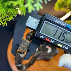 [LIVE] Vòng tay trầm hương Kì Hải Nam chìm nước Tâm Kì dầu đốt trúc 10-12li dầu đen 046