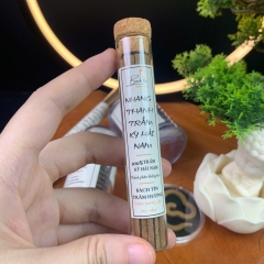Combo Nhang Trầm Hương Tụ Bảo - Trầm hương Kỳ Hải Nam 1 Vân Mây To + 1 Ống nhang không tăm + 1 Ống nhang thanh CB1