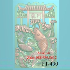 MẪU CNC CÁ CHÉP HÓA RỒNG (F1-490)