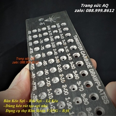 Bàn kéo sợi tròn 4 hàng 52 lỗ - Dụng cụ kim hoàn