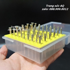 BỘ 50 MŨI MÀI CHẠM KHẮC ĐÁ QUÝ ĐẦU NHỎ