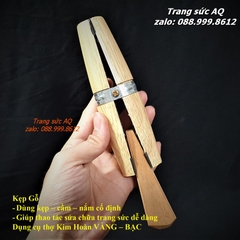 Tay Gỗ Kẹp Trang Sức Nhỏ – Dụng Cụ Kim Hoàn Hỗ Trợ Gia Công Chính Xác