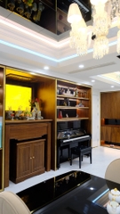 Nội thất chung cư gỗ óc chó Gia Lâm, Hà Nội