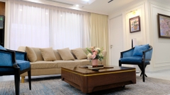 Nội thất chung cư gỗ óc chó Gia Lâm, Hà Nội