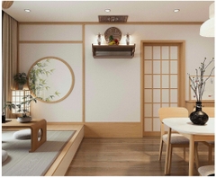 Nội thất chung cư phong cách Japanese Phố Sơn Tây