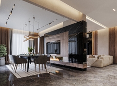 Nội thất biệt thự phong cách hiện đại Bắc Giang