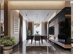 Nội thất biệt thự phong cách hiện đại Bắc Giang