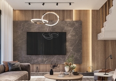 Thiết kế thi công nội thất chung cư phòng khách hiện đại Time City