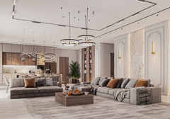 Thi công nội thất biệt thự đẹp hiện đại Long Biên