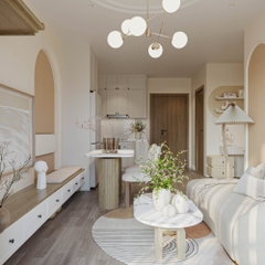 Thi công nội thất chung cư 52m2 SWAN LAKE ONSEN ECOPARK