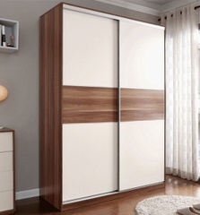 TỦ QUẦN ÁO GỖ CÔNG NGHIỆP 2 CÁNH 2 BUỒNG