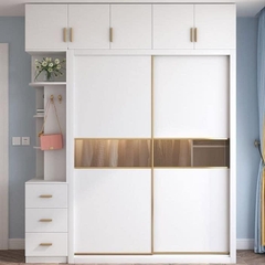 TỦ QUẦN ÁO GỖ CÔNG NGHIỆP CỬA LÙA