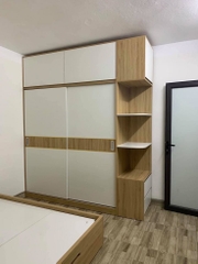 TỦ QUẦN ÁO GỖ CÔNG NGHIỆP CỬA LÙA