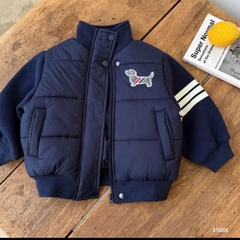 Áo khoác phao phối tay nỉ Hàn