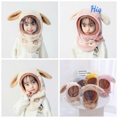 Mũ lông kèm kính cho bé