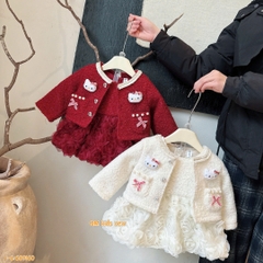 Váy Tết cao cấp 9 (lông cừu)