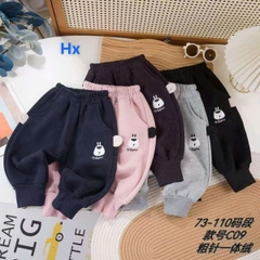 Quần nỉ gấu lót lông đại hàn