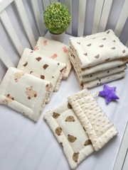 Gối sơ sinh 1cm (xô hạt muslin)