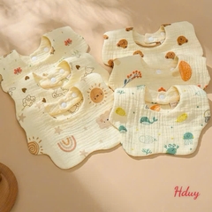 Yếm Muslin hoa cc3