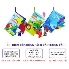 Sách vải nối đuôi cho bé