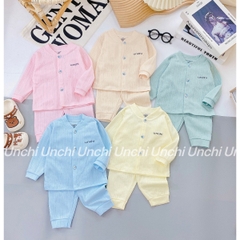 Bộ dài sơ sinh Unchi nỉ thông hơi