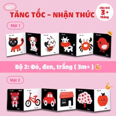 Set 3 bộ kich thích thị giác cho bé (giấy)
