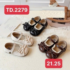 Giày búp bê nhỡ nơ ren