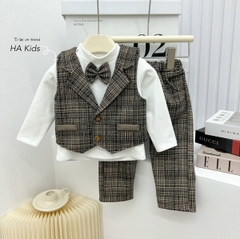 Set công tử bé trai kẻ cao cấp