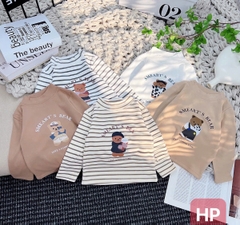 Áo giữ nhiệt Zip lông kẻ nhí 1