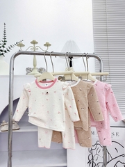 Bộ dài len lông thỏ cánh tiên