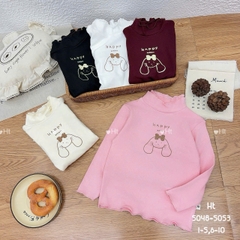 Áo giữ nhiệt cotton cổ bèo thỏ (nhỡ)