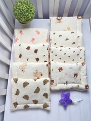 Gối sơ sinh 1cm (xô hạt muslin)