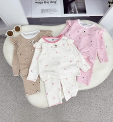 Bộ dài len lông thỏ cánh tiên