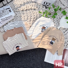 Áo giữ nhiệt Zip lông kẻ nhí 1