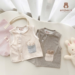 Áo ghi lê len lông thỏ sơ sinh