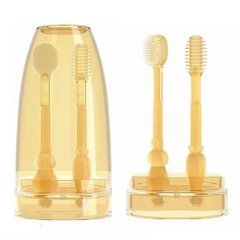 Set 2 rơ lưỡi silicone vàng (trơn)