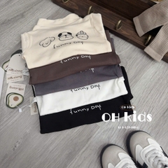 Áo giữ nhiệt Zip lông cún nhí