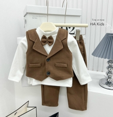 Set công tử bé trai trơn