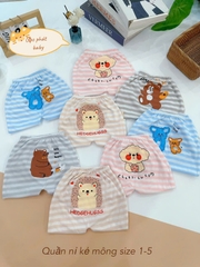 Quần kẻ in mông cho bé
