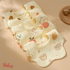 Yếm Muslin hoa cc3